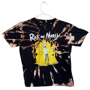 “Rick & Morty” Bleach Tie-Dye Shirt (L)